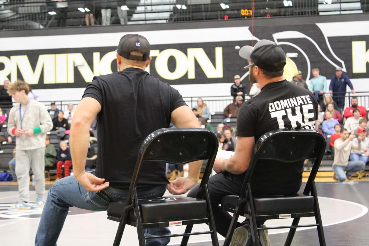 Coaching staff ringside